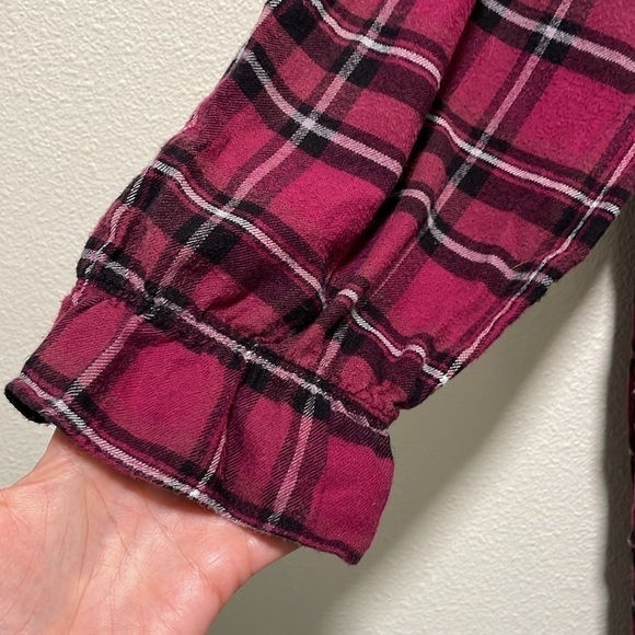 Eileen West long sleeve flannel ballet gown XL plaid - Picture 5 of 7